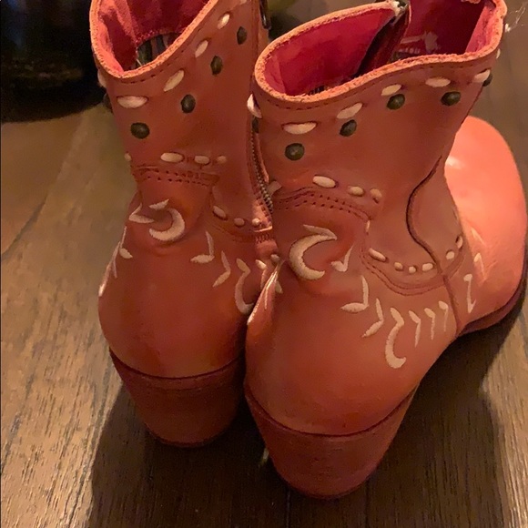 Felmini Leather Embroidered & Studded Booties